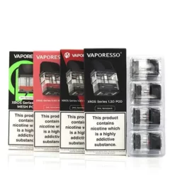 VAPORESSO XROS, XROS 2, XROS 3, XROS MINI, XROS PRO AND XROS NANO  REPLACEMENT PODS - PACK OF 4 PODS (Corex Series) - 2ml