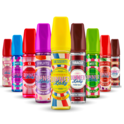 DINNER LADY FREEBASE E-JUICES - 5 BOTTLES COMBO OFFER - 60ML (0MG/3MG/6MG)