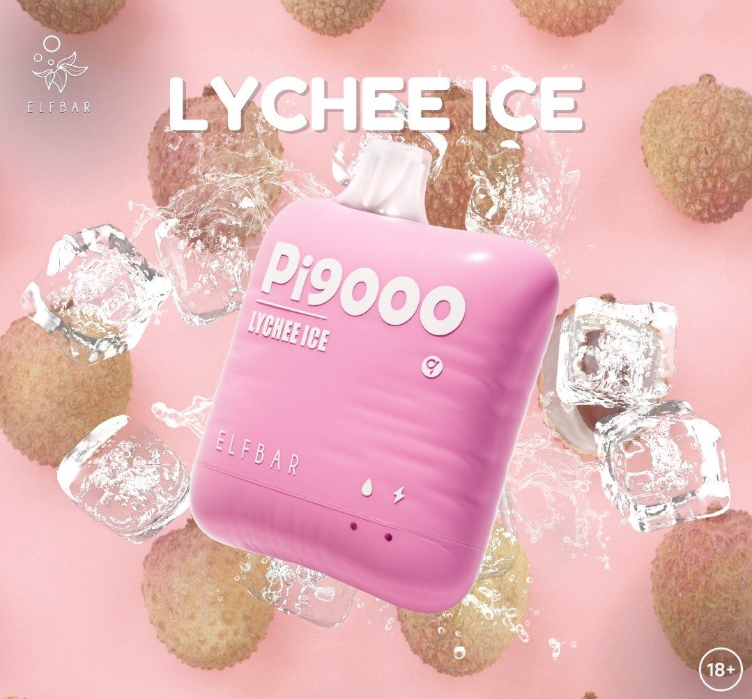 ELF BAR Pi 9000 PUFFS RECHARGEABLE DISPOSABLE VAPE - LYCHEE ICE - 5% NIC -  YoyoVap - Yoyo Vapes