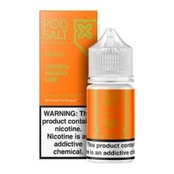 POD SALT NICOTINE SALT - NEXUS ORANGE MANGO LIME (Ice Edition) – 30ML