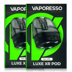 VAPORESSO LUXE XR Pod - Pack of 2 Pods - Empty Pods without Coil (Compatible with All Luxe X, Luxe XR, Luxe XR Max Series and Compatible with GTX Coils)