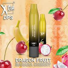 XTRA Vape - DPS 6000 Puffs - Dragon Fruit Banana Cherry - 5% Nic - Type C Rechargeable ( This product pass airport security due to detachable battery )