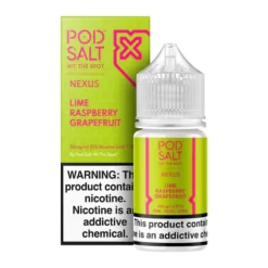 POD SALT NICOTINE SALT - NEXUS LIME RASPBERRY GRAPE FRUIT – 30ML