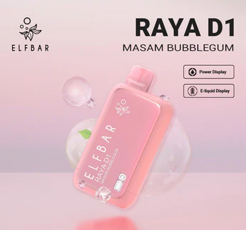 ELF BAR RAYA D1 13k Puffs- MASAM BUBBLEGUM  5% Nic  Type C Rechargeable -  YoyoVap - Yoyo Vapes