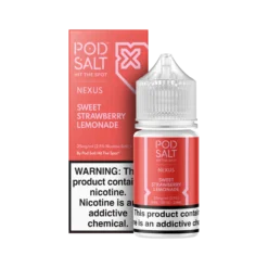 POD SALT NICOTINE SALT - NEXUS SWEET STRAWBERRY LEMONADE  – 30ML