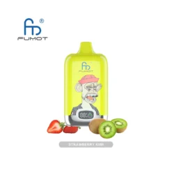 FUMOT DIGITAL BOX DISPOSABLE VAPE 12K Puffs - Strawberry Kiwi – 5% Nic – Type C Rechargeable