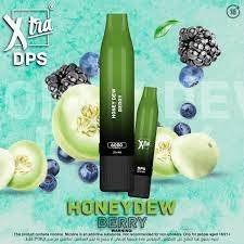 XTRA Vape - DPS 6000 Puffs - Honeydew berry  - 3% Nic - Type C Rechargeable ( This product pass airport security due to detachable battery )