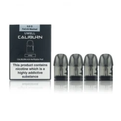 Uwell Caliburn A3/A3s/AK3 Replacement Pods 0.8Ω (Side Fill) - pack of 4 Pods
