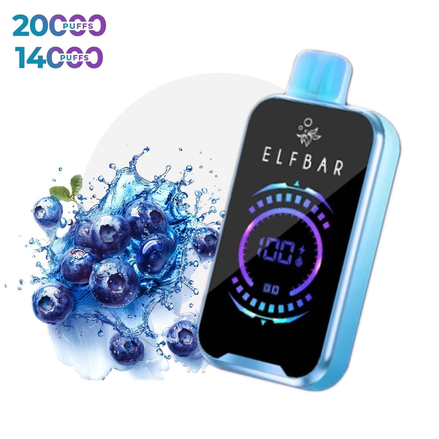 elf bar vape 20000 puffs ELF BAR RAYA D2 20000 Puffs- PEACH BERRY – 5% Nic – Type C Rechargeable -  YoyoVap main image 1