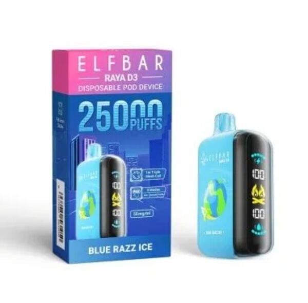 Blue Interior Car Lights ELF BAR RAYA D1 - Blue Razz Ice (5% Nic)