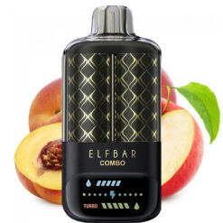 ELF BAR COMBO 25000 PUFFS - APPLE AND JUICY PEACH – 5% Nic – Type C Rechargeable