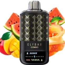 ELF BAR COMBO 25000 PUFFS - PEACH MANGO AND WATERMELON – 5% Nic – Type C Rechargeable