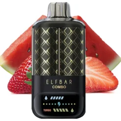 ELF BAR COMBO 25000 PUFFS - WATERMELON AND STRAWBERRY – 5% Nic – Type C Rechargeable