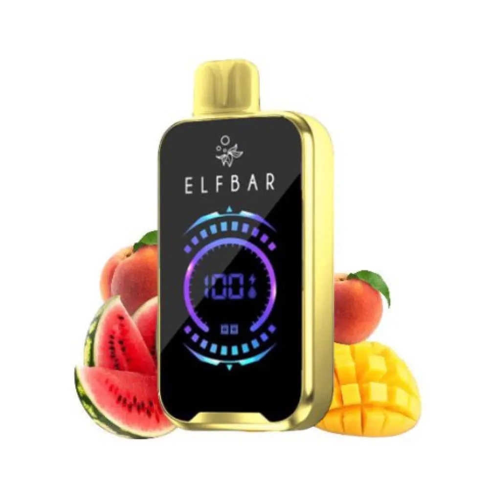 ELF BAR RAYA D2 20000 Puffs- MANGO PEACH WATERMELON – 5% Nic
