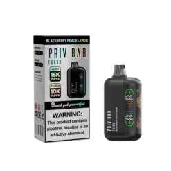 Smok Priv Bar Turbo Vape Disposable 15000 Puffs - Blackberry Peach Lemon - 5%