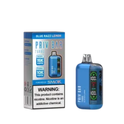 Smok Priv Bar Turbo Vape Disposable 15000 Puffs - Blue Razz Lemon - 5%