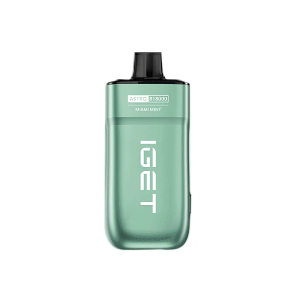 elfbar nachfüll pod läuft aus IGET Astro Disposable Vape 18000 Puffs - Miami Mint - 5% - YoyoVap