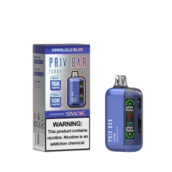 Smok Priv Bar Turbo Vape Disposable 15000 Puffs - Honolulu Blue - 5%
