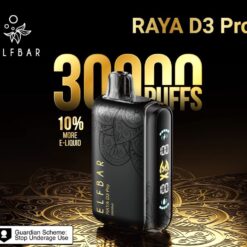 ELF BAR RAYA D3 Pro 30k Puffs Disposable Vapes – 5% nic – Type C Rechargeable - 3 Pcs Combo Offer