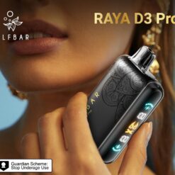 ELF BAR RAYA D3 PRO 30K PUFFS DISPOSABLE VAPE - KALA KHATTA – 5% Nic – Type C Rechargeable
