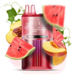 ELF BAR BC20000 - WATERMELON SOUR PEACH – 5% Nic – Type C Rechargeable