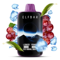 ELF BAR MOON NIGHT 40K PUFFS - GRAPE ICE – 5% Nic – Type C Rechargeable