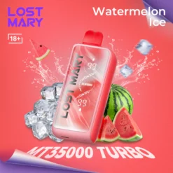 LOST MARY MT35000 TURBO - Watermelon Ice -  DISPOSABLE VAPE - 5% Nic- Type C Rechargeable