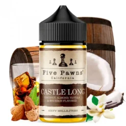 FIVE PAWN'S E-JUICES (US) - CASTLE LONG (Coconut, Almond, Vanilla & Bourbon Whiskey) - 50ml
