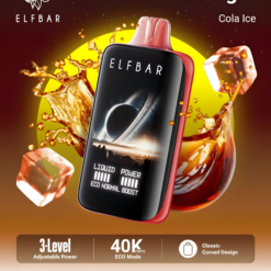 ELF BAR MOON NIGHT 40K PUFFS - COLA ICE – 5% Nic – Type C Rechargeable