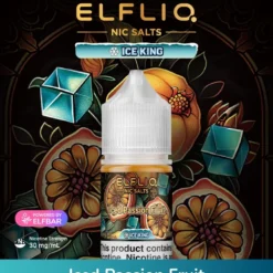 ELFLIQ NIC SALTS BY ELF BAR - ICED PASSION FRUIT - 30ML