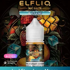 ELFLIQ NIC SALTS BY ELF BAR - ICED STRAWBERRY MANGO - 30ML