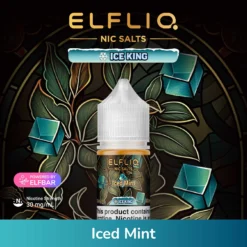 ELFLIQ NIC SALTS BY ELF BAR - ICED MINT - 30ML