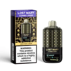 LOST MARY COMBO 20000 PUFFS - GREEN GRAPE & GRAPE – 5% Nic – Type C Rechargeable