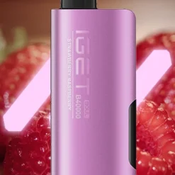 IGET SOUL B40000 DISPOSABLE VAPES - STRAWBERRY RASPBERRY - 5% TYPE C RECHARGEABLE