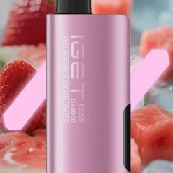 IGET SOUL B40000 DISPOSABLE VAPES - STRAWBERRY WATERMELON ICE - 5% TYPE C RECHARGEABLE