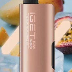 IGET SOUL B40000 DISPOSABLE VAPES - PASSION FRUIT MANGO ICE - 5% TYPE C RECHARGEABLE