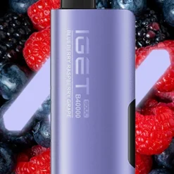 IGET SOUL B40000 DISPOSABLE VAPES - BLUEBERRY RASPBERRY GRAPE - 5% TYPE C RECHARGEABLE