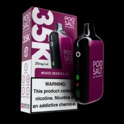 POD SALT HIT THE SPOT 35K PUFFS DISPOSABLE VAPES - MIXED BERRIES ICE - 2% TYPE C RECHARGEABLE