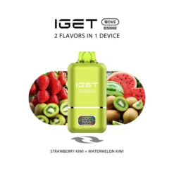 IGET MOVE B50000 DISPOSABLE VAPES - STRAWBERRY KIWI+WATERMELON KIWI - 5% TYPE C RECHARGEABLE